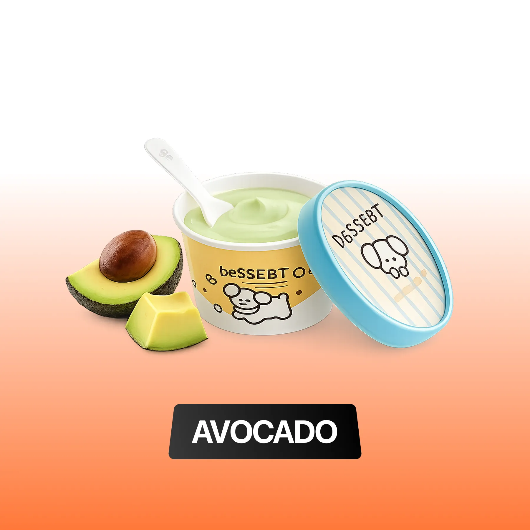dessert cup green apple